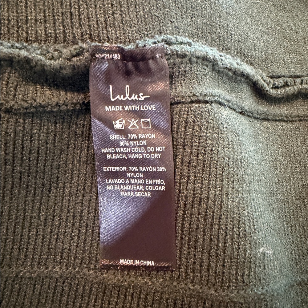 Lulus Warm Emotions Emerald Green Skater Midi Sweater Dress - Size M - Picture 4 of 4